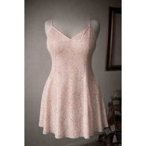 VTG 90s VS Pink Velvet Burnout Slip Dress Coquette Balletcore L